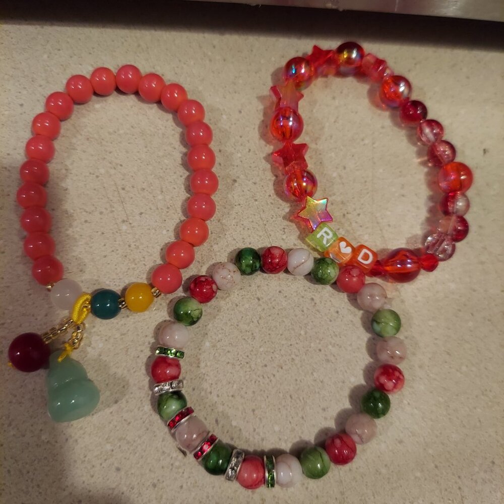 2 Piece Colorful Beaded Bracelet Bundle